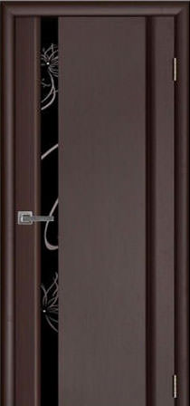 Dio Doors, Винтаж 1, венге, стекло Вьюнок Dio Doors, Винтаж 1, венге, стекло Вьюнок